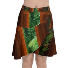 Beautiful World Entry Door Fantasy Chiffon Wrap Front Skirt by Amaryn4rt