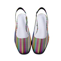Striped-stripes-abstract-geometric Women s Classic Slingback Heels by Amaryn4rt