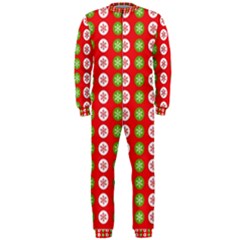 Festive Pattern Christmas Holiday Onepiece Jumpsuit (men) by Amaryn4rt