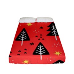 Christmas Christmas Tree Pattern Fitted Sheet (full/ Double Size) by Amaryn4rt