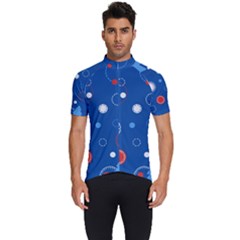 Christmas Pattern Tree Design Men s Short Sleeve Cycling Jersey by Amaryn4rt