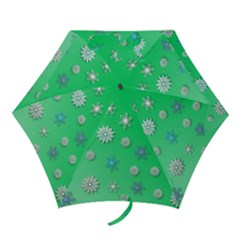 Snowflakes-winter-christmas-overlay Mini Folding Umbrellas by Amaryn4rt