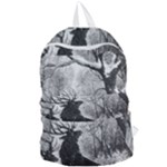 Stag-deer-forest-winter-christmas Foldable Lightweight Backpack