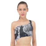 Stag-deer-forest-winter-christmas Spliced Up Bikini Top 