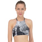 Stag-deer-forest-winter-christmas Halter Bikini Top