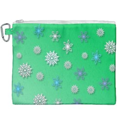 Snowflakes-winter-christmas-overlay Canvas Cosmetic Bag (xxxl) by Amaryn4rt