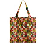 Pattern-christmas-patterns Zipper Grocery Tote Bag
