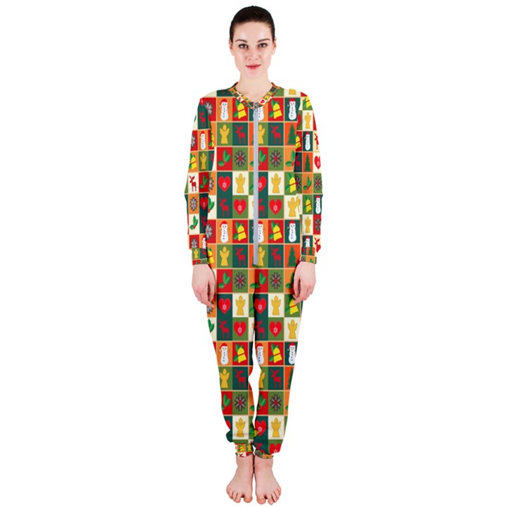 Pattern-christmas-patterns OnePiece Jumpsuit (Ladies)