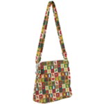 Pattern-christmas-patterns Zipper Messenger Bag