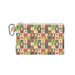 Pattern-christmas-patterns Canvas Cosmetic Bag (Small)