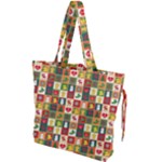 Pattern-christmas-patterns Drawstring Tote Bag