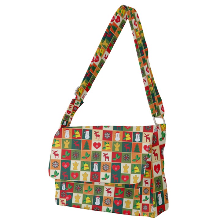 Pattern-christmas-patterns Full Print Messenger Bag (S)