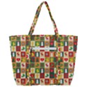 Pattern-christmas-patterns Zip Up Canvas Bag View3