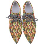 Pattern-christmas-patterns Pointed Oxford Shoes