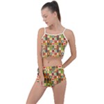 Pattern-christmas-patterns Summer Cropped Co-Ord Set