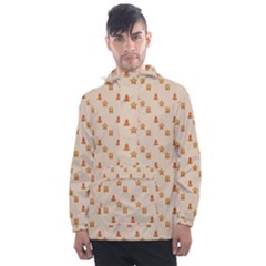 Christmas-wrapping-paper Men s Front Pocket Pullover Windbreaker by Amaryn4rt