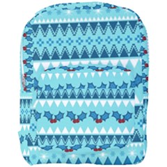 Blue Christmas Vintage Ethnic Seamless Pattern Full Print Backpack by Amaryn4rt