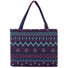 Christmas-concept-with-knitted-pattern Mini Tote Bag by Amaryn4rt