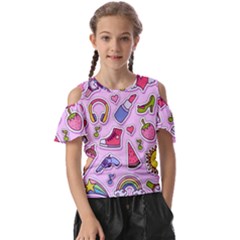 Fashion-patch-set Kids  Butterfly Cutout T-shirt by Amaryn4rt