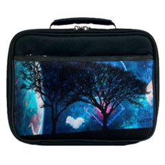 Trees Surreal Universe Silhouette Lunch Bag by Pakjumat