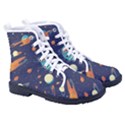 Space Galaxy Planet Universe Stars Night Fantasy Women s High-Top Canvas Sneakers View3