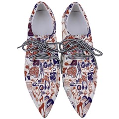 Artistic Psychedelic Doodle Pointed Oxford Shoes by Modalart