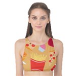 Fast Junk Food  Pizza Burger Cool Soda Pattern Tank Bikini Top