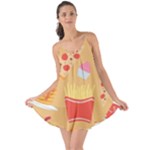 Fast Junk Food  Pizza Burger Cool Soda Pattern Love the Sun Cover Up