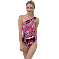 Big Mouth Worm To One Side Swimsuit by Dutashop