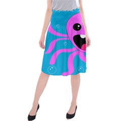 Bubble Octopus Copy Midi Beach Skirt by Dutashop