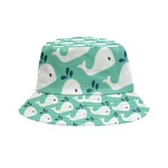 Whale Sea Blue Inside Out Bucket Hat by Dutashop