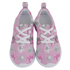 Animals Elephant Pink Cute Running Shoes by Dutashop