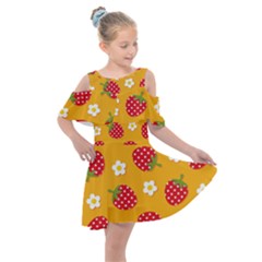 Strawberry Kids  Shoulder Cutout Chiffon Dress