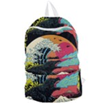Retro Wave Kaiju Godzilla Japanese Pop Art Style Foldable Lightweight Backpack