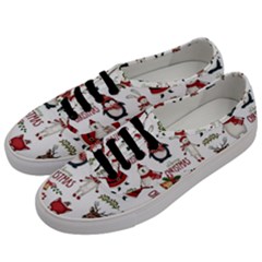 Christmas Characters Pattern Men s Classic Low Top Sneakers by Sarkoni