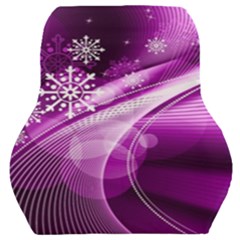 Purple Abstract Merry Christmas Xmas Pattern Car Seat Back Cushion  by Sarkoni