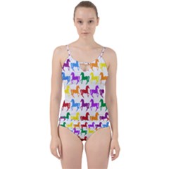 Colorful Horse Background Wallpaper Cut Out Top Tankini Set by Amaryn4rt