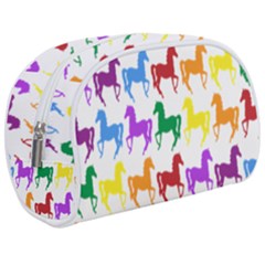 Colorful Horse Background Wallpaper Make Up Case (medium) by Amaryn4rt