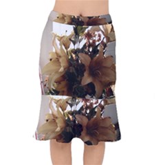 Lilies-1-1 Short Mermaid Skirt by bestdesignintheworld