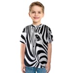 Animal Cute Pattern Art Zebra Kids  Sport Mesh T-Shirt