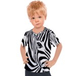 Animal Cute Pattern Art Zebra Kids  Sports T-Shirt