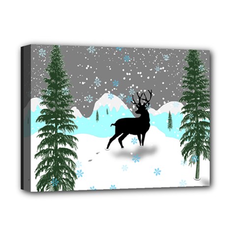Rocky Mountain High Colorado Deluxe Canvas 16  X 12  (stretched)  by Amaryn4rt
