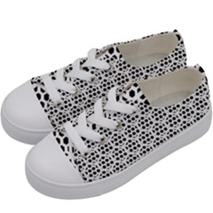Seamless Honeycomb Pattern Kids  Low Top Canvas Sneakers by Amaryn4rt