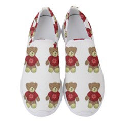 Bear Plush Toys Teddy Bear Women s Slip On Sneakers by Amaryn4rt