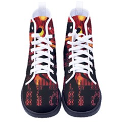 Horror Zombie Ghosts Creepy Men s High-top Canvas Sneakers by Amaryn4rt