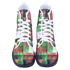 Paper Background Color Graphics Men s High-top Canvas Sneakers by Amaryn4rt