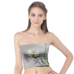 Flower Butterfly Pot Tube Top by Sarkoni