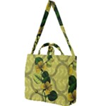 Flower Blossom Square Shoulder Tote Bag