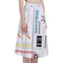 Illustrations Startup Business Organization A-Line Full Circle Midi Skirt With Pocket View3