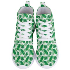Tropical Leaf Pattern Women s Lightweight High Top Sneakers